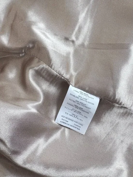 J. Crew Schoolboy Blazer in Houndstooth Tweed 100% Wool Size 8 - Picture 7 of 12